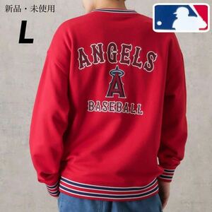 完売品！希少【L】MLB 公式 エンゼルス 長袖 スウェット トレーナー メンズ/大谷翔平 ユニフォーム グッズ tシャツ パーカー エンジェルス