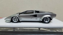 美品 アイドロン 1/43 ランボルギーニ カウンタック LP400S シルバー メイクアップ_画像5