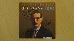 美盤■ビル・エヴァンス Bill Evans Marc Johnson Philly Joe Jones 直筆サイン入りレコード Portrait In Jazz 解説■ 