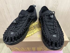 新品未使用品　KEEN　キーン　UNEEK　O2　1018709　BLACK/BLACK　US9.5/27.5 cm　サンダル