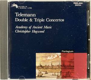 CD/ テレマン：二重、三重協奏曲集 / ホグウッド&エンシェント室内管