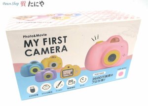 ** бесплатная доставка [MY FIRST CAMERA] Royal цифровой простейший фотоаппарат PINK розовый Kids камера D6 2600 десять тысяч пикселей **