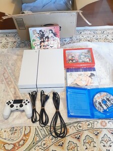 迅速配送　PS4　CUH-1200A　本体一式　ディビジョン　閃乱カグラ　にゅうにゅうDXパック　おまけ付き　送料無料 　動作品　