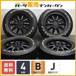 【ハイエースに】10スポークデザイン 16in 6.5J +38 PCD139.7 グッドイヤー NASCAR 215/65R16 109/107R レジアスエース カスタム用