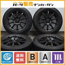 【バリ溝】ロクサーニスポーツ 16in 6.5J +48 PCD114.3 グッドイヤー アイスナビ6 205/60R16 ノア ヴォクシー ステップワゴン セレナ_画像1