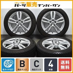 【程度良好品】Weds ジョーカー 16in 6.5J +47 PCD100 グリンランダー Winter GL868 205/55R16 プリウス ウィッシュ 86 BRZ インプレッサ