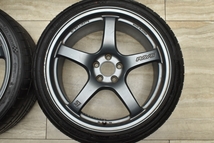 【希少 廃版品】レイズ グラムライツ 57CR 18in 8.5J +45 PCD100 DAVANTI 225/40R18 カローラスポーツ ツーリング 86 BRZ インプレッサ_画像4