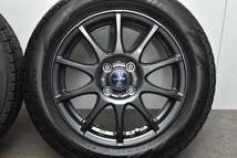 【美品 バリ溝】VELVA 15in 5.5J +50 PCD100 ピレリ アイスアシンメトリコ 185/60R15 アクア ヴィッツ ヤリス スイフト フィット 送料無料_画像6