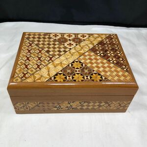 寄木細工 宝石箱 ジュエリーボックス アクセサリー入れ 伝統工芸品 小物入れ オルゴール付き 巻ネジなし