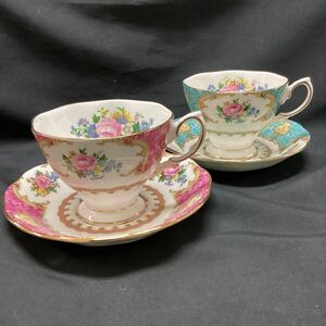 ロイヤルアルバート ROYAL ALBERT カップ & ソーサー ペア セットティーカップ 花柄　コーヒーカップ