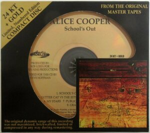 ALICE COOPER / SCHOOL'S OUT / AFZ 035 US盤【限定24KTゴールドCD（24K+GOLD CD SERIES）】［アリス・クーパー］