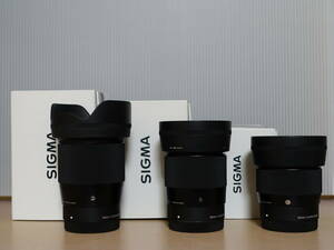 【お得セット】SIGMA シグマ SONY ソニー APS-C Eマウント 単焦点 3本セット 【30mmのみ外観訳あり】