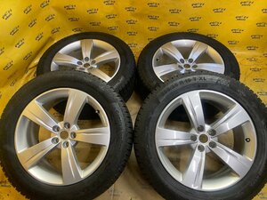 K-874☆レンジローバー ヴェラール純正 19x8.5J+45 5/108☆255/55R19 CONTINENTAL ContiVikingContact6 2018年製☆スタッドレス☆