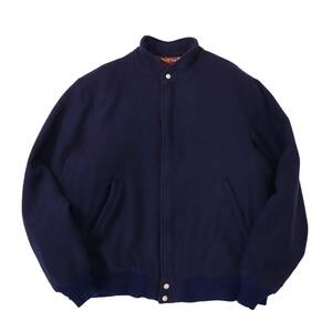 [XL] 80s L.L.Bean ウール ジャケット USA製 ネイビー チェック G9 ブルゾン エルエルビーン スウィングトップ ビンテージ vintage 70s 90s