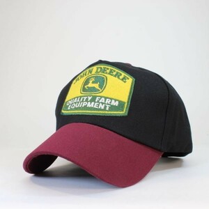 JOHN DEERE Cotton ローキャップ ブラック 帽子 メンズ レディース ミリタリーキャップ