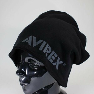 アヴィレックス ニットキャップ AVIREX REVERSIBLE SWEAT CAP ブラック ミリタリー リバーシブル　メンズ　レディース 新作