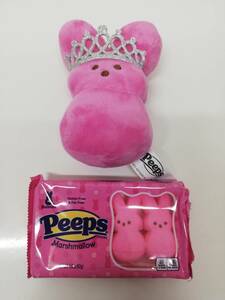 ピープス ピンクバニープリンセス人形&ピンクバニーマシュマロ4個1.5oz(42g)セット Peeps Bunnies Princess うさぎ ラビット イースター