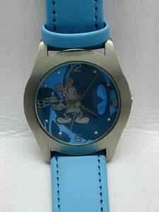 【送料込み即決】ミッキーマウス ディズニー腕時計 電池交換済み 稼動確認済 新品ベルト交換済み Disney1