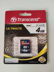 Transcend SDHCカード 4GB Class10 【未使用品】