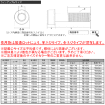 キャップボルト M4×15mm P0.7 六角穴付きボルト スリムヘッド ゴールド カスタムボルト ステンレス製 TB1014_画像4