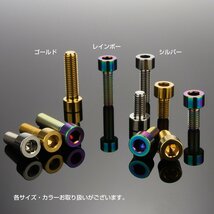 M6×15mm シルバー 64チタン製 キャップボルト 六角穴付き チタンボルト JA924_画像3