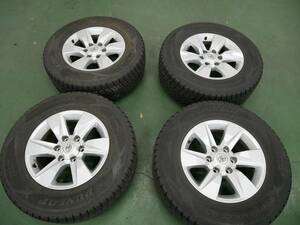 【1112-6】１５０プラド後期純正★265/65R17★バリ溝★DUNLOP★WINTER MAX★SJ8★タイヤホイール４本セット★宮城県仙台市