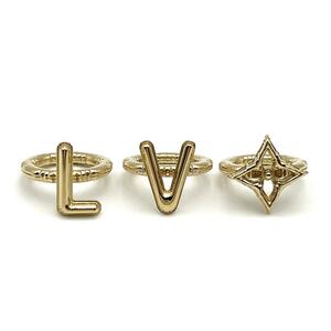 [ super rare * approximately 17-19 number * high class 3 point set ] Louis Vuitton LOUIS VUITTON men's ring ring 