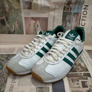 14年製 adidas COUNTRY OG 白 緑 26cm アディダス カントリー グリーン スニーカー