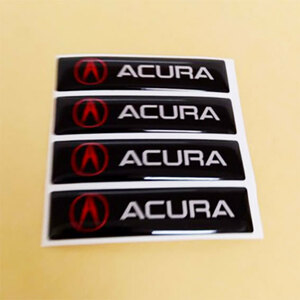 ACURA アキュラ　エポキシ３Dステッカー　４個セット　