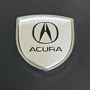 ACURA アキュラ　3D金属ステッカー シルバー　1枚