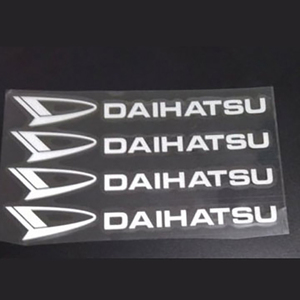 DAIHATSU ダイハツ　ステッカー　 ４個組(白文字） 