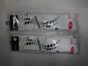  Descente DESCENTE volleyball socks pattern different 2 pair collection ×2 set total 4 pair 23-25.