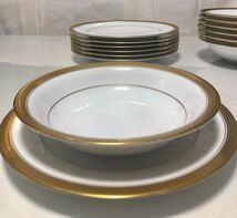 ★★おすすめ★★ノリタケ7枚皿 Noritake 23cm 金縁　洋食器 ディナー皿　7枚皿 Noritake 19cm 金縁スープ皿　飲食店　_画像4