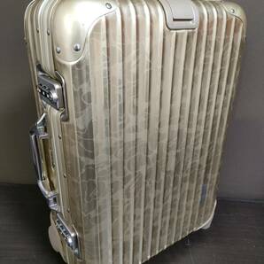 RIMOWA超絶稀少廃盤エイプ別注トパーズゴールド２輪キャビントロリー35L！金属製TSA006ロック黒ロゴ！2009年ドイツ製！