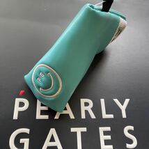 送料無料PEARLY GATESパーリーゲイツ定番モデル合成皮革ブレード型パターカバーPGニコ×89sinceロゴ刺繍マグネット開口S.Blue(お買得)新品_画像1