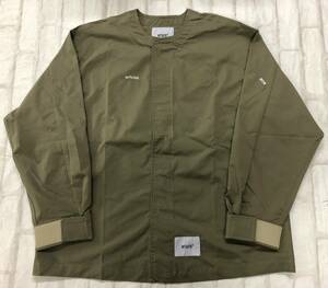 # WTAPS 22SS SCOUT LS/NYCO.TUSSAH 221 WVDT-SHM04 WTaps ska uto Cross bo-n длинный рукав рубашка хаки длинный рукав *231117