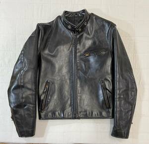 ■ THE FLAT HEAD フラットヘッド レザー ジャケット シングルライダース ブラック 黒 36●FLATHEAD ライダース