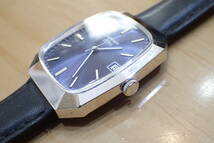 時計店在庫 STOWA/ストーヴァ パラス ◆ブルー文字盤/エメラルドケース 手巻きアンティーク腕時計_画像10