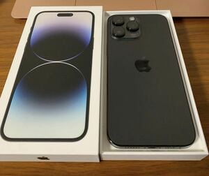 【訳あり】Apple修理交換後未使用 iPhone 14 Pro Max 256GB バッテリー100% スペースブラック SIMフリー