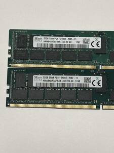 64GB【32GB *2枚セット】 SK hynix /32GB 2Rx4 PC4 2400T サーバー　DDR4 3