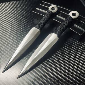 極厚5mm 重量感105g 刃無し 特製鋼製 サバイバル道具 2本セットアウトドア ハイキング　野外登山　