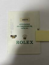 ロレックス ROLEX ギャランティ 保証書　付属品　デイトジャスト　68279 トリドール　コマ付き　_画像1