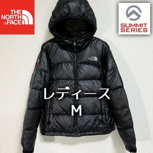 美品人気 ノースフェイス ダウンジャケット レディースM サミットシリーズ THE NORTH FACE ブラック アコンカグア ヌプシ バルトロライト