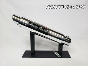 PRETTYRACING製 50.8π アルミサイレンサー タイプ3 プレート付