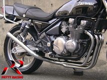 プリティ― KAWASAKI ゼファー400 /χ ミドル管 50.8π マフラー メッキ_画像1