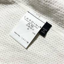 美品! LARDINI ニット アンコン ジャケット S~M ホワイト 白 2ボタン コットン ブートニエール ラルディーニ テーラード italy 4シーズン_画像8