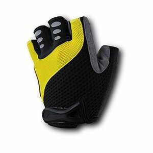 [ хорошо продающийся товар ] велоспорт половина перчатка ударная абсорбция накладка точка желтый M