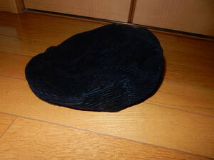 ブローナー/BRONER♪ハンチング 帽子★コーデュロイ／黒