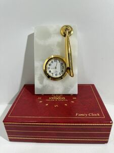 Fancy Clock ファンシークロック MPDECO Marble&Granite置時計 天然大理石 不動 未使用品