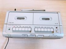 SONY ソニー CDラジカセ CFD-W78 CDラジオ カセットレコーダー 動作品 シルバー レコーダー 2011年 ダビング RADIO CASSETTE_画像3